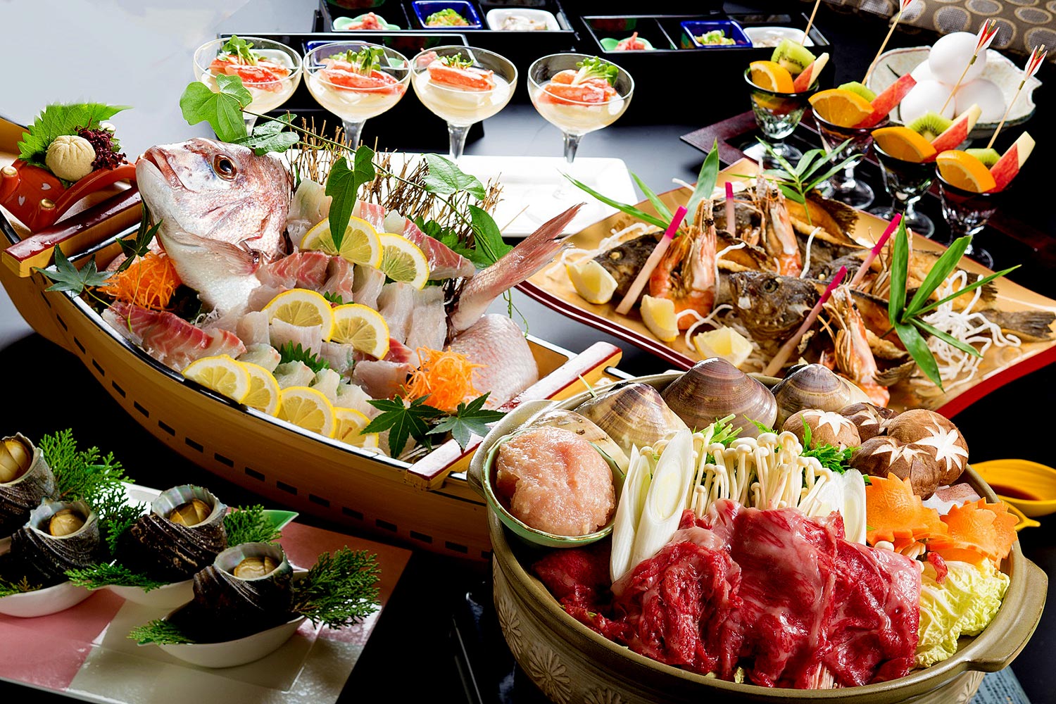 Wakanoura Onsen MANPA RESORT, Japanese-food, Seafood.の写真