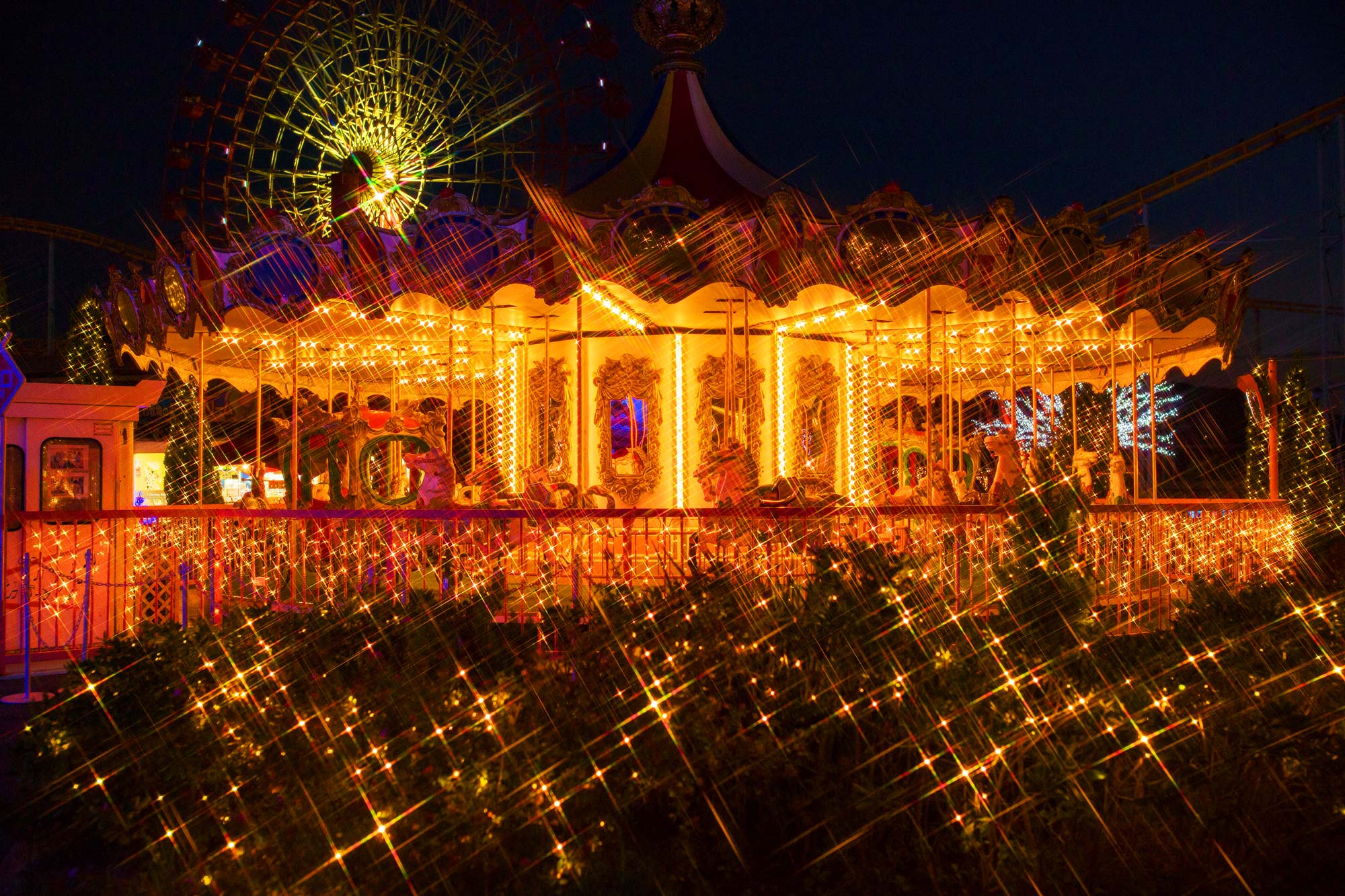 Amusement park of the lightの写真
